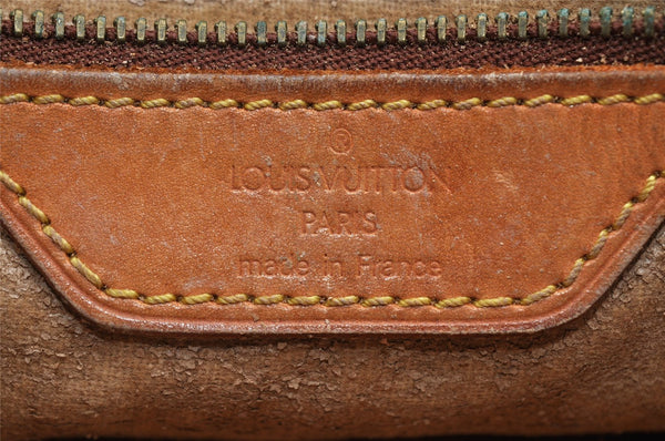 Authentic Louis Vuitton Monogram Bucket PM Shoulder Tote Bag M42238 Junk 4180I