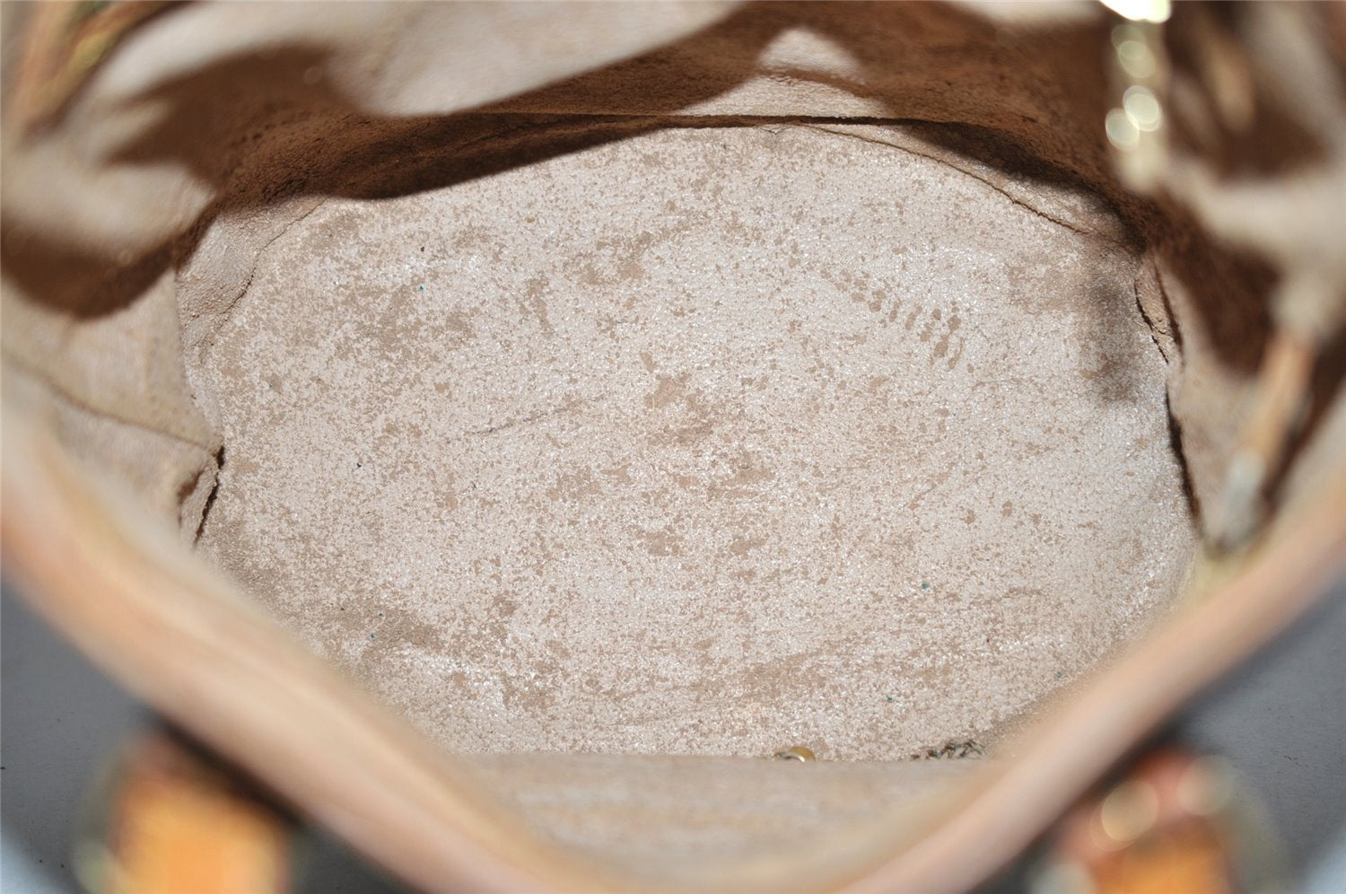 Authentic Louis Vuitton Monogram Bucket PM Shoulder Tote Bag M42238 Junk 4180I