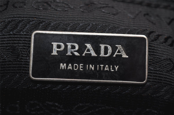 Authentic PRADA Vintage Nylon Tessuto Leather Shoulder Cross Bag Black 4180J