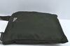 Authentic PRADA Nylon Tessuto Leather Shoulder Cross Bag Purse Green 4181J