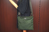 Authentic PRADA Nylon Tessuto Leather Shoulder Cross Bag Purse Green 4181J