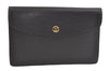Authentic Louis Vuitton Epi Montaigne 23 Clutch Hand Bag Black M52662 LV 4181K