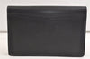 Authentic Louis Vuitton Epi Montaigne 23 Clutch Hand Bag Black M52662 LV 4181K