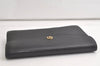 Authentic Louis Vuitton Epi Montaigne 23 Clutch Hand Bag Black M52662 LV 4181K
