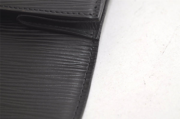 Authentic Louis Vuitton Epi Montaigne 23 Clutch Hand Bag Black M52662 LV 4181K