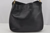 Authentic GUCCI Bamboo 2Way Shoulder Hand Bag Purse Leather Black 4182J