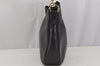 Authentic GUCCI Bamboo 2Way Shoulder Hand Bag Purse Leather Black 4182J