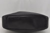 Authentic GUCCI Bamboo 2Way Shoulder Hand Bag Purse Leather Black 4182J