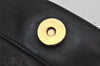 Authentic GUCCI Bamboo 2Way Shoulder Hand Bag Purse Leather Black 4182J