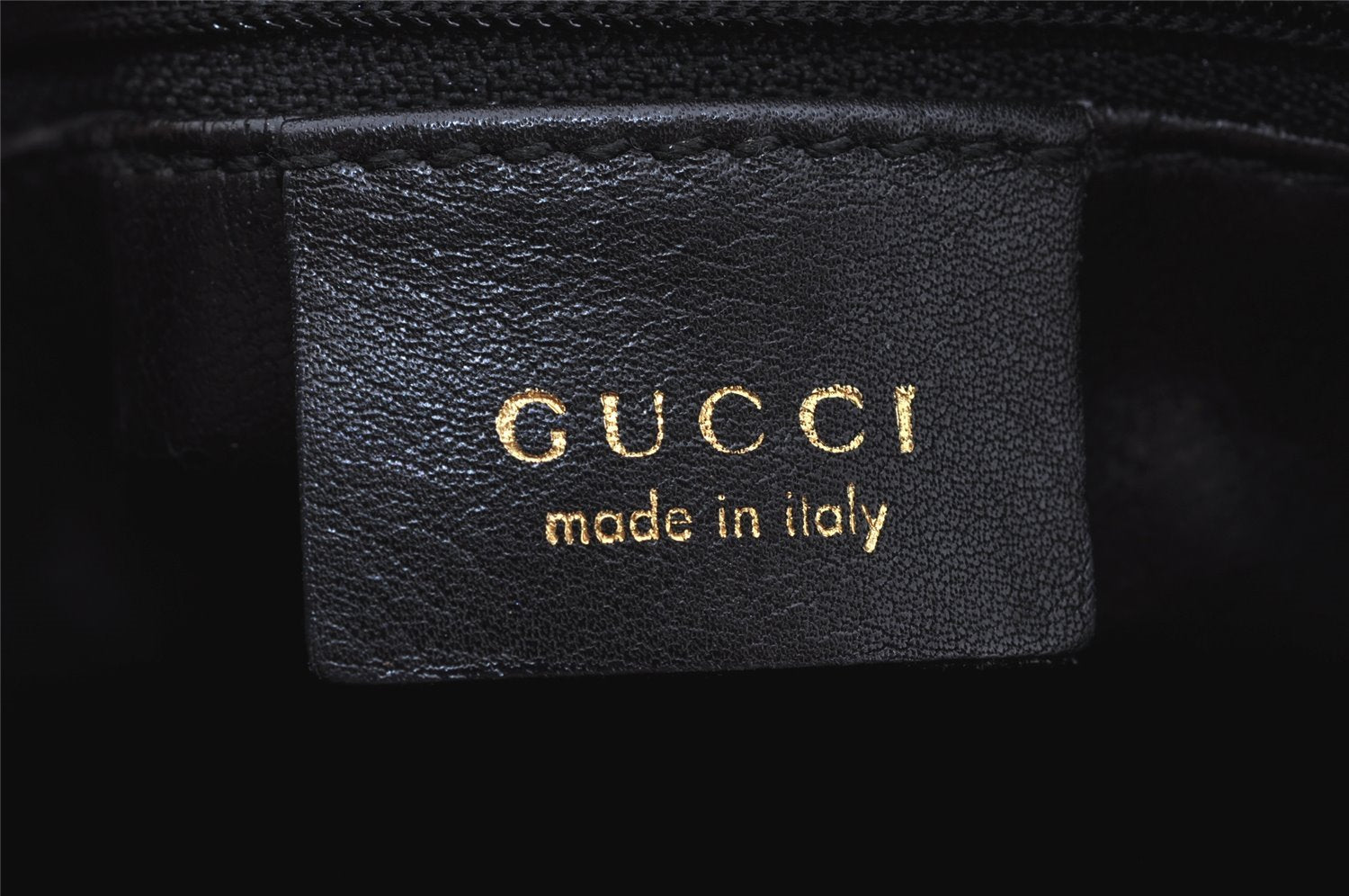 Authentic GUCCI Bamboo 2Way Shoulder Hand Bag Purse Leather Black 4182J