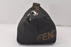 Authentic FENDI Vintage Hand Bag Purse Nylon Leather Black Junk 4182K