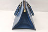Authentic Louis Vuitton Epi Sac Triangle Hand Bag Blue M52095 LV 4183K