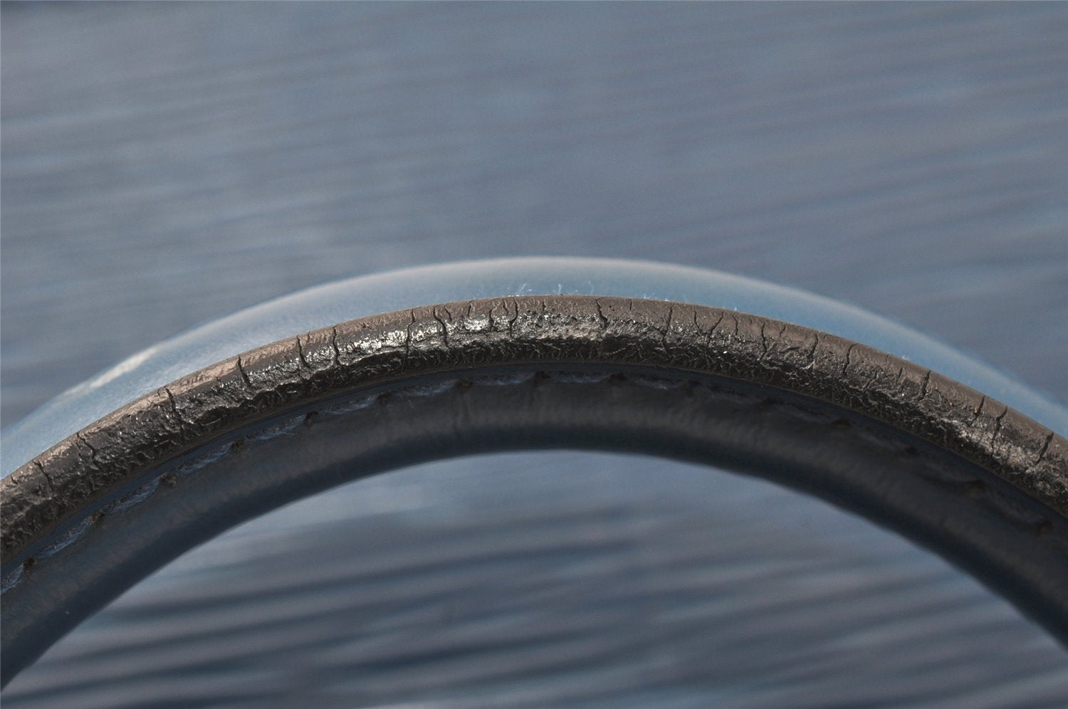 Authentic Louis Vuitton Epi Sac Triangle Hand Bag Blue M52095 LV 4183K