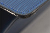 Authentic Louis Vuitton Epi Sac Triangle Hand Bag Blue M52095 LV 4183K