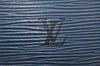 Authentic Louis Vuitton Epi Sac Triangle Hand Bag Blue M52095 LV 4183K
