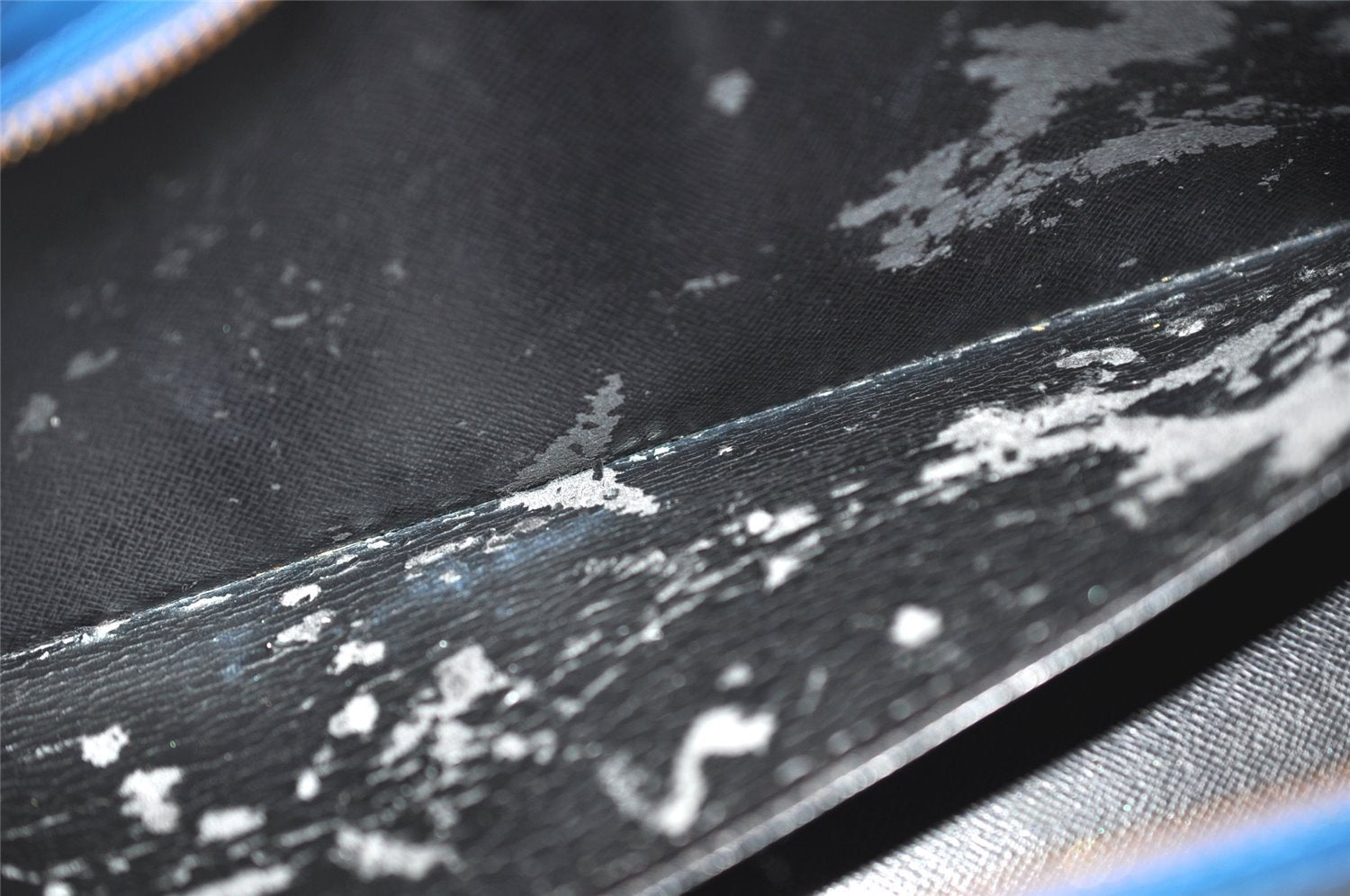 Authentic Louis Vuitton Epi Sac Triangle Hand Bag Blue M52095 LV 4183K