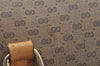 Authentic GUCCI Micro GG PVC Leather 2Way Shoulder Hand Bag Brown 4185I