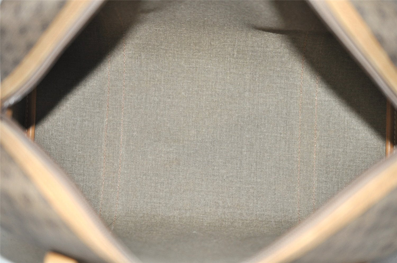 Authentic GUCCI Micro GG PVC Leather 2Way Shoulder Hand Bag Brown 4185I