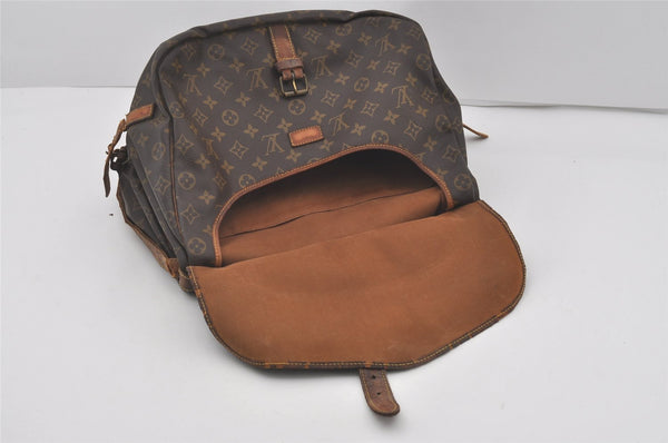 Authentic Louis Vuitton Monogram Saumur 35 Shoulder Cross Bag M42254 Junk 4186I