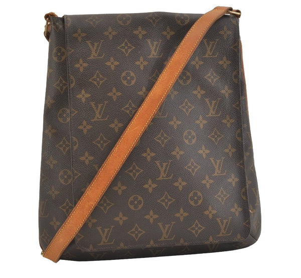 Authentic Louis Vuitton Monogram Musette Shoulder Cross Body Bag M51256 LV 4187J