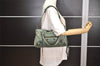 Authentic BALENCIAGA Classic The First 2Way Hand Bag Leather Green 4188J