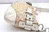 Authentic COACH Signature Shoulder Cross Bag Canvas Leather F17169 Beige 4188K