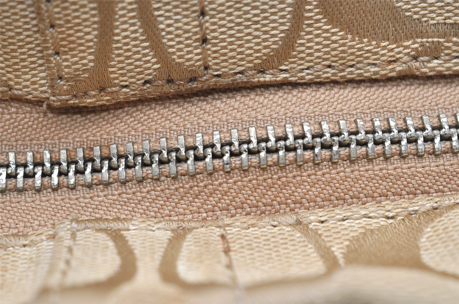 Authentic COACH Signature Shoulder Cross Bag Canvas Leather F17169 Beige 4188K