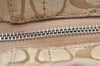 Authentic COACH Signature Shoulder Cross Bag Canvas Leather F17169 Beige 4188K