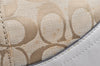 Authentic COACH Signature Shoulder Cross Bag Canvas Leather F17169 Beige 4188K