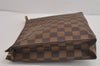 Auth Louis Vuitton Damier Poche Toilette 26 Cosmetic Pouch N47543 Junk 4190J