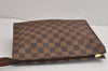 Auth Louis Vuitton Damier Poche Toilette 26 Cosmetic Pouch N47543 Junk 4190J