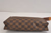 Auth Louis Vuitton Damier Poche Toilette 26 Cosmetic Pouch N47543 Junk 4190J