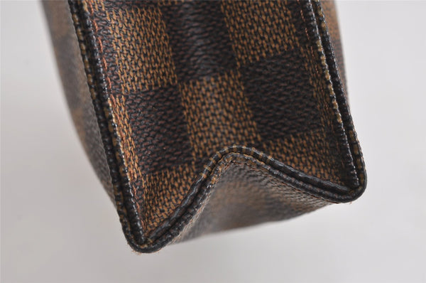 Auth Louis Vuitton Damier Poche Toilette 26 Cosmetic Pouch N47543 Junk 4190J