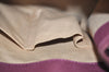Authentic BURBERRY Vintage Canvas Leather Tote Hand Bag Purse Bordeaux 4191J