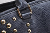 Authentic COACH Vintage 2Way Shoulder Hand Bag Purse Leather Navy Blue 4191K