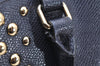Authentic COACH Vintage 2Way Shoulder Hand Bag Purse Leather Navy Blue 4191K