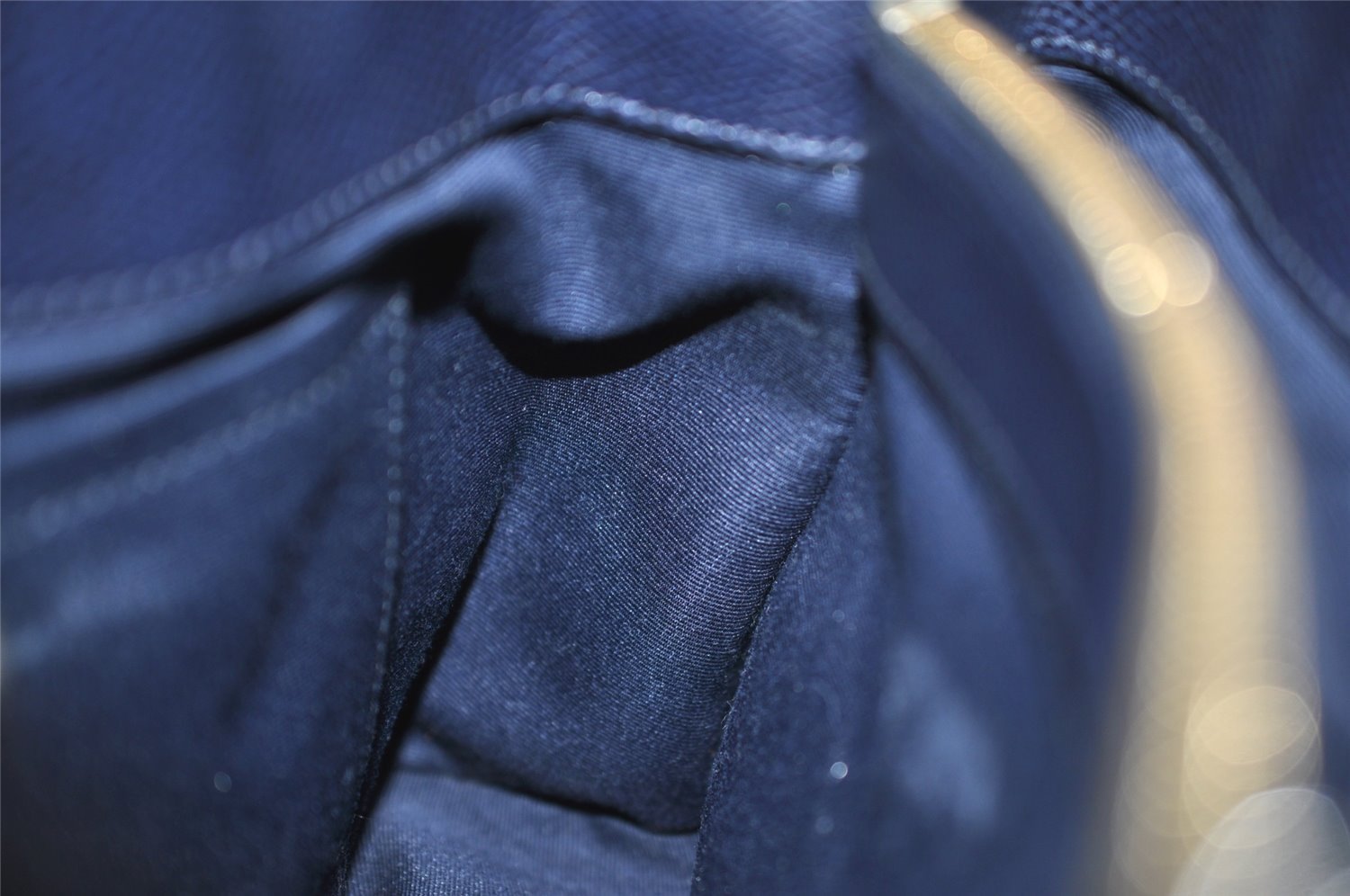 Authentic COACH Vintage 2Way Shoulder Hand Bag Purse Leather Navy Blue 4191K