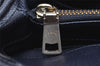 Authentic COACH Vintage 2Way Shoulder Hand Bag Purse Leather Navy Blue 4191K