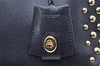 Authentic COACH Vintage 2Way Shoulder Hand Bag Purse Leather Navy Blue 4191K