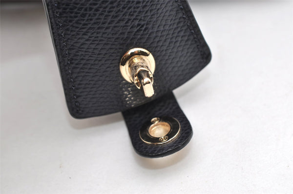 Authentic COACH Vintage 2Way Shoulder Hand Bag Purse Leather Navy Blue 4191K