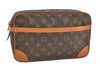 Authentic Louis Vuitton Monogram Compiegne 28 Clutch Hand Bag M51845 LV 4192J