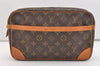 Authentic Louis Vuitton Monogram Compiegne 28 Clutch Hand Bag M51845 LV 4192J