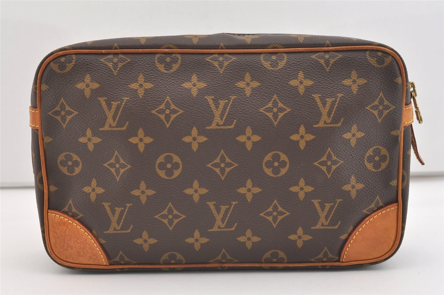 Authentic Louis Vuitton Monogram Compiegne 28 Clutch Hand Bag M51845 LV 4192J