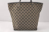 Authentic GUCCI Vintage Shoulder Tote Bag GG Canvas Leather 0021098 Black 4192K