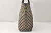 Authentic GUCCI Vintage Shoulder Tote Bag GG Canvas Leather 0021098 Black 4192K