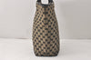 Authentic GUCCI Vintage Shoulder Tote Bag GG Canvas Leather 0021098 Black 4192K
