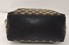 Authentic GUCCI Vintage Shoulder Tote Bag GG Canvas Leather 0021098 Black 4192K