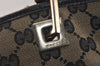 Authentic GUCCI Vintage Shoulder Tote Bag GG Canvas Leather 0021098 Black 4192K