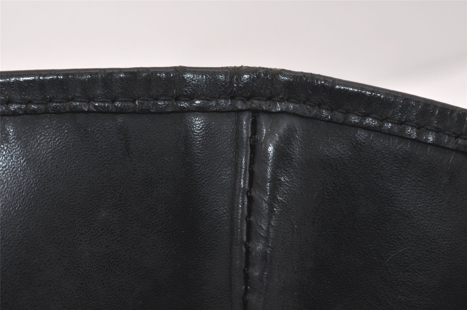 Authentic GUCCI Vintage Shoulder Tote Bag GG Canvas Leather 0021098 Black 4192K