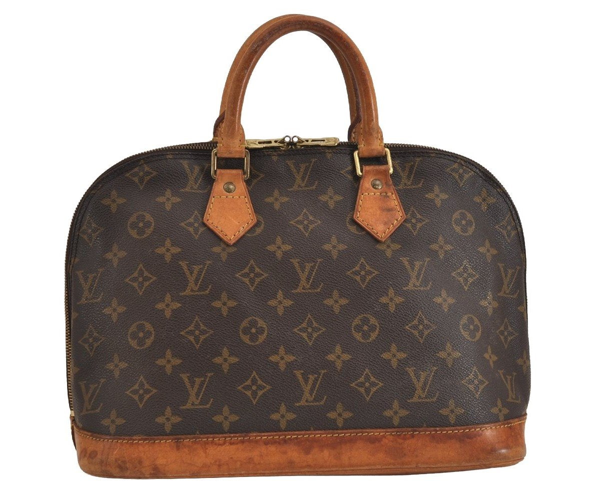 Authentic Louis Vuitton Monogram Alma Hand Bag Purse M51130 LV 4193J